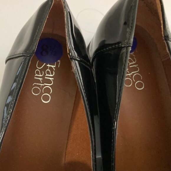 Franco Sarto NWOT Patent Leather Cow Hair Loafers - Picture 4 of 5